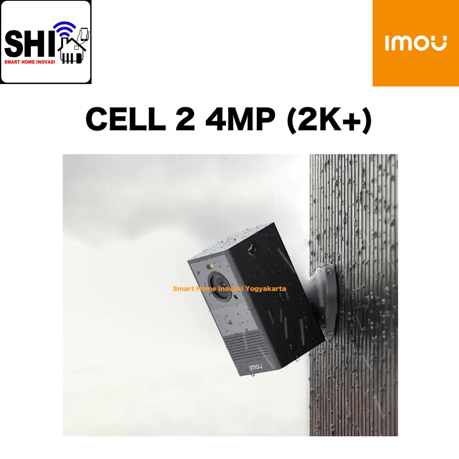 IMOU IP Camera Static with Battery Cell 2 4MP (2K+) 6000mAH