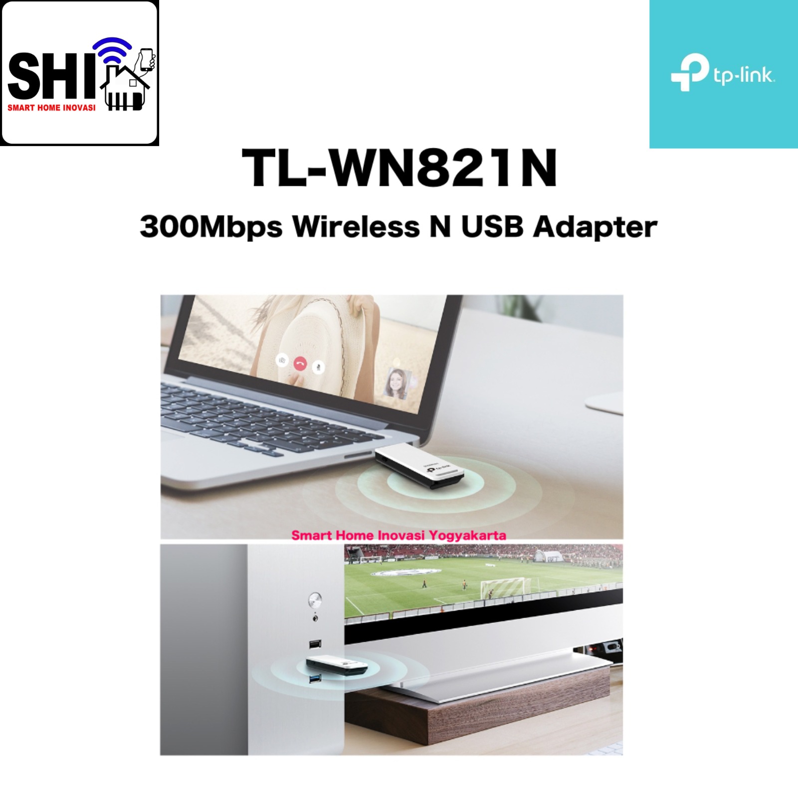 tp-link TL-WN821N, 300Mbps Wireless N USB Adapter