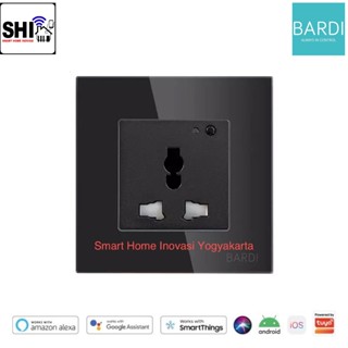 BARDI Wall Socket UNI Type - Black