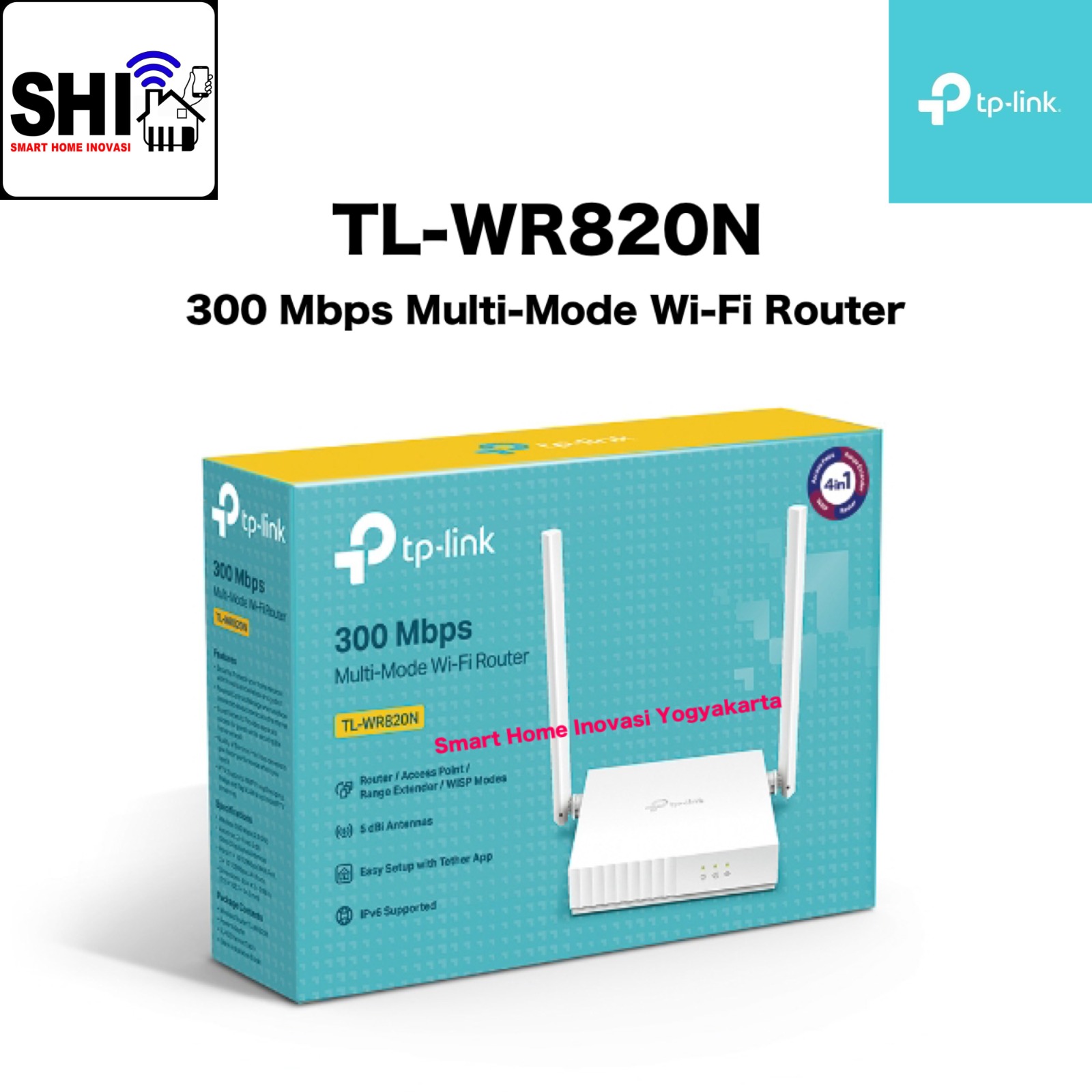 tp-link TL-WR820N, 300 Mbps Multi-Mode Wi-Fi Router