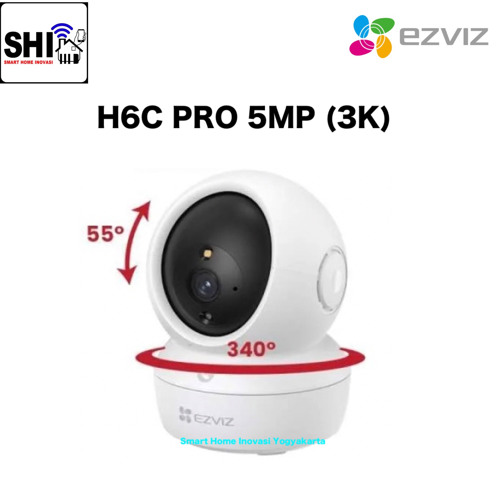 EZVIZ IP Camera PTZ Indoor H6C Pro 5MP (3K) 