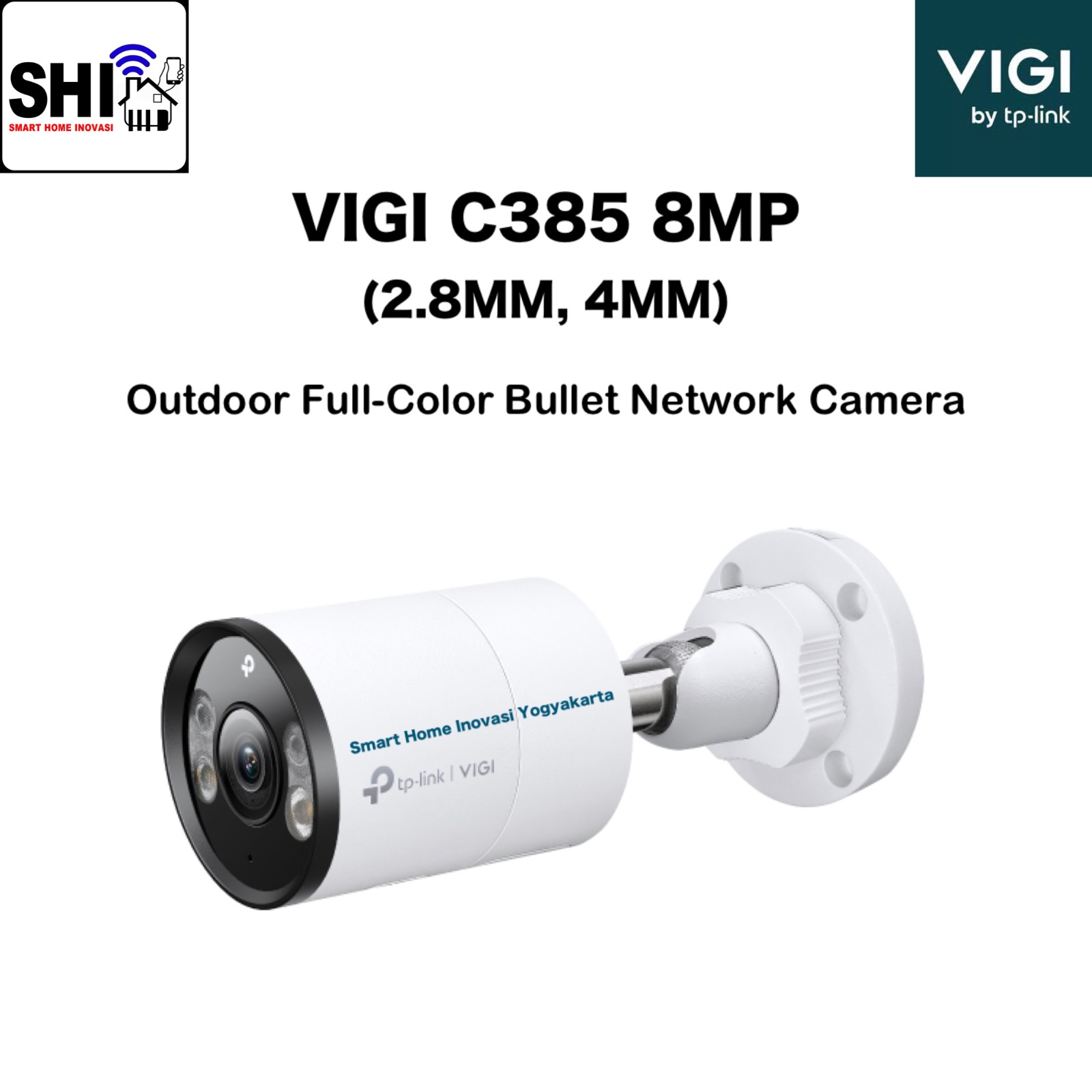 tp-link VIGI C385 8MP (2.8MM, 4MM), Outdoor Full-Color Bullet Network Camera