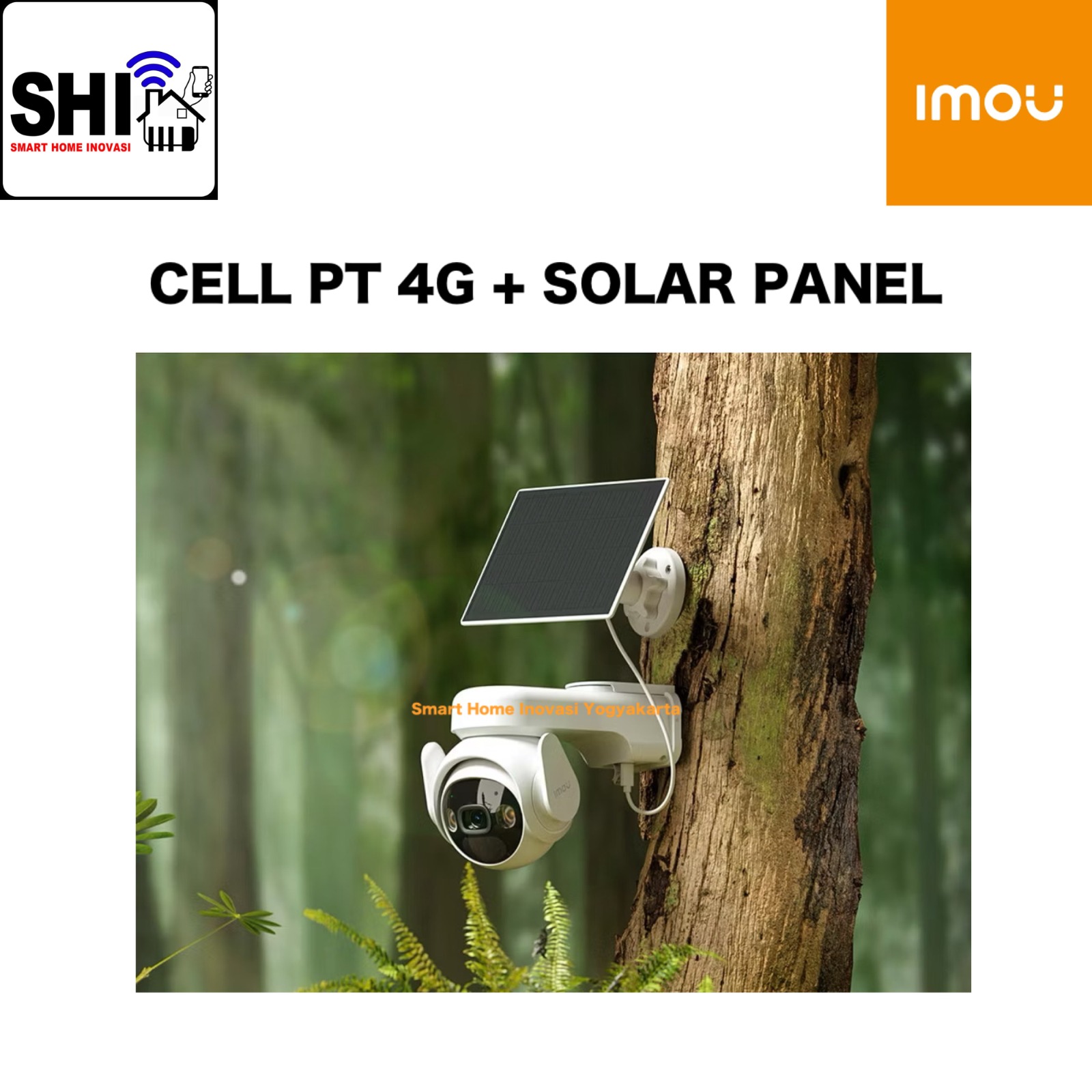 IMOU Camera PTZ Cell PT 4G LTE Network 3MP (2K) with Battery 15000mAH and 7W Solar Panel FSP13