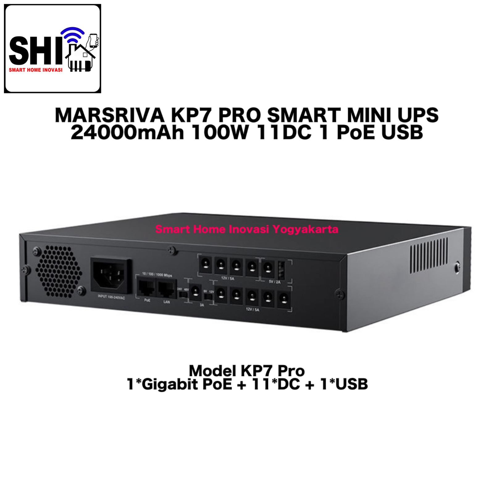 MARSRIVA UPS 5V/9V/12/PoE 100W KP7 Pro 100W
