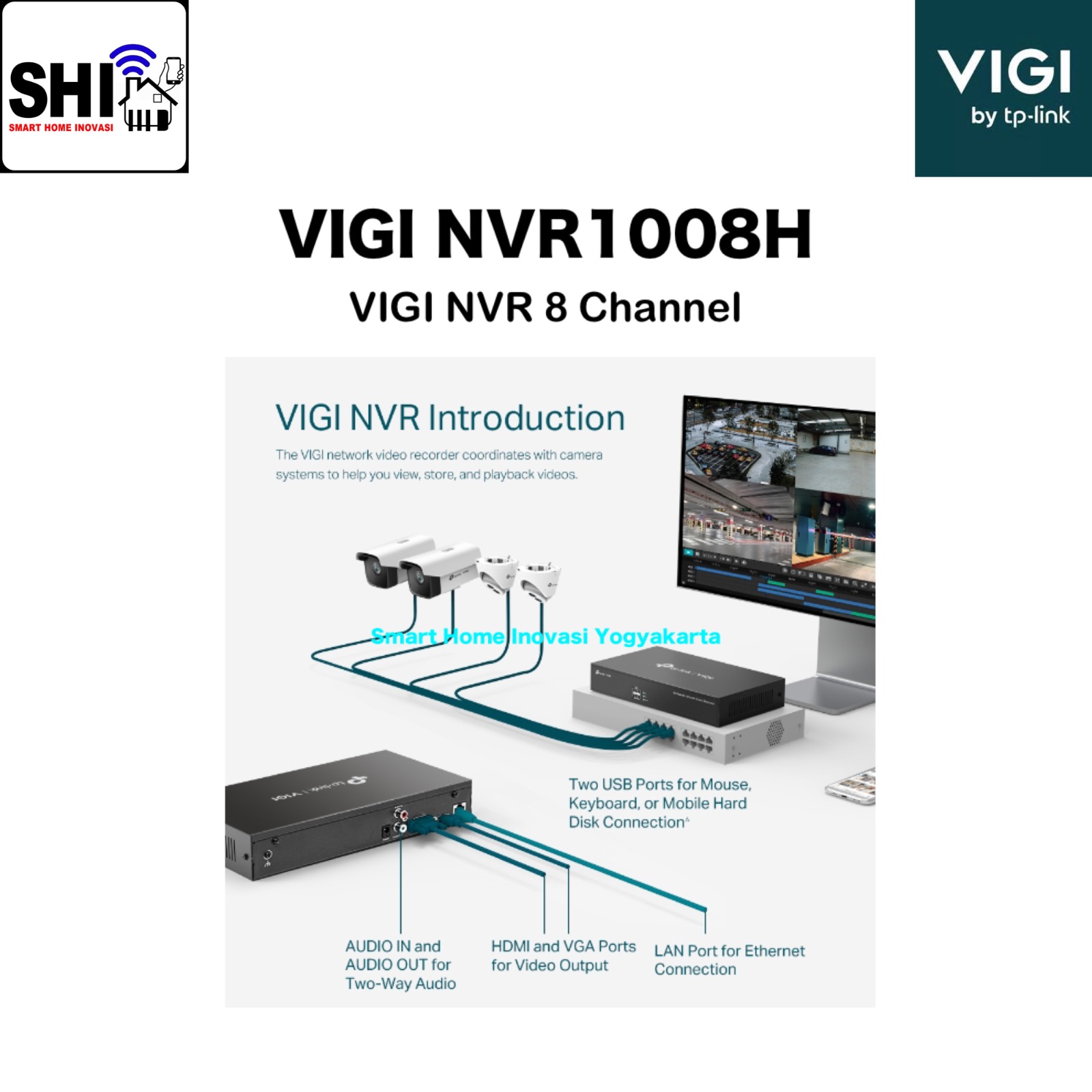 tp-link VIGI NVR 8 CHANNEL NVR1008H