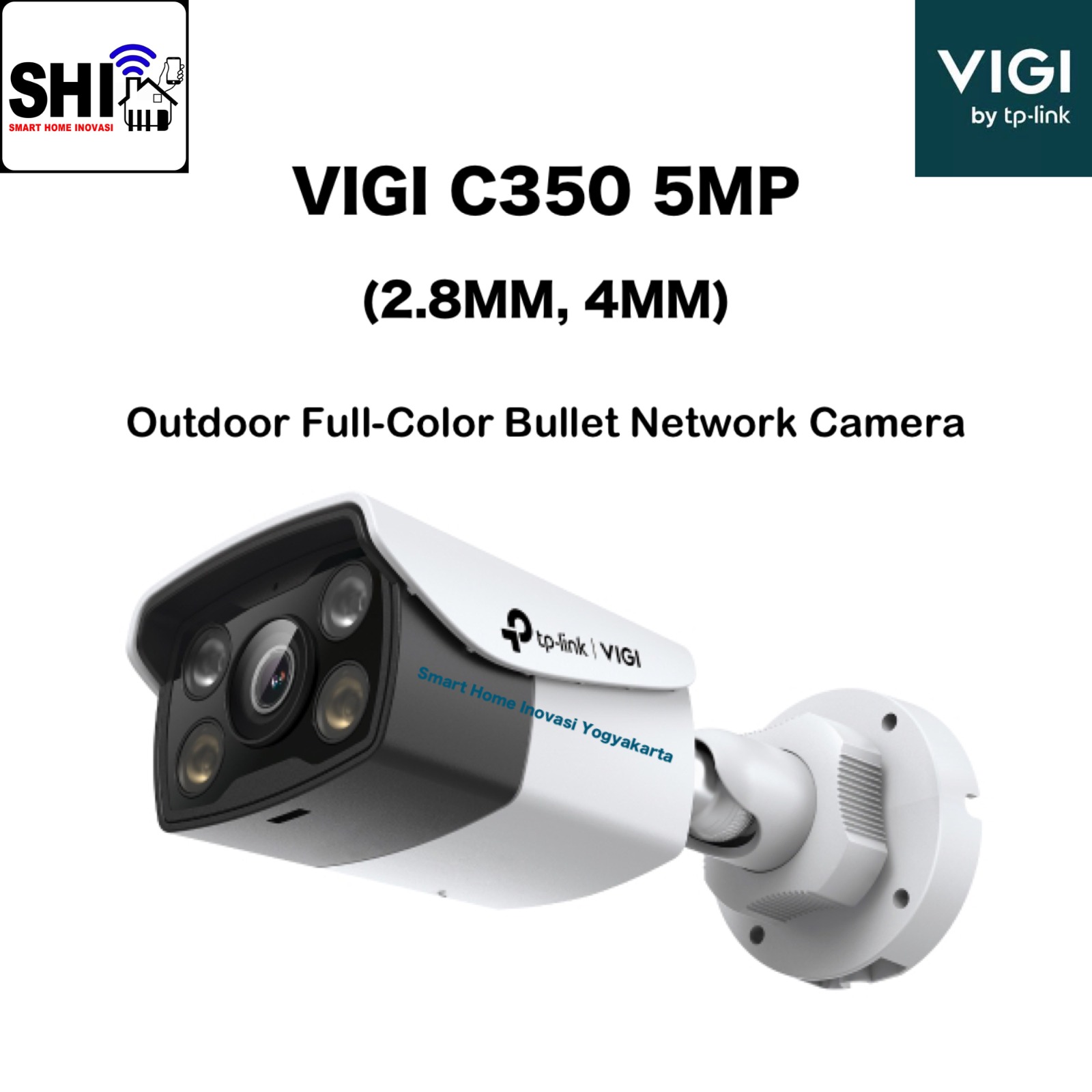 tp-link VIGI C350 5MP (2.8MM, 4MM), Outdoor Full-Color Bullet Network Camera
