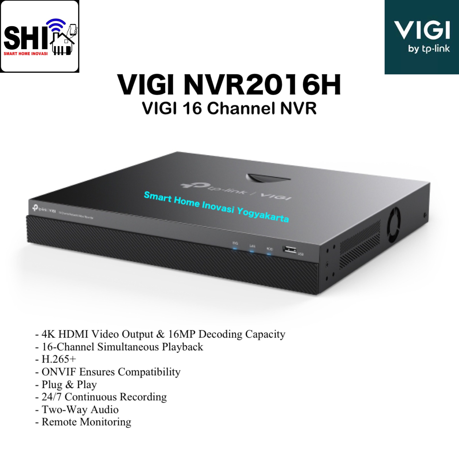 tp-link VIGI NVR 16 Channel NVR2016H