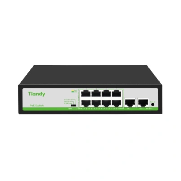 TIANDY TC-P3S010 Spec:H/0820/AT/90 Switch 8 Port PoE Fast Unmanaged