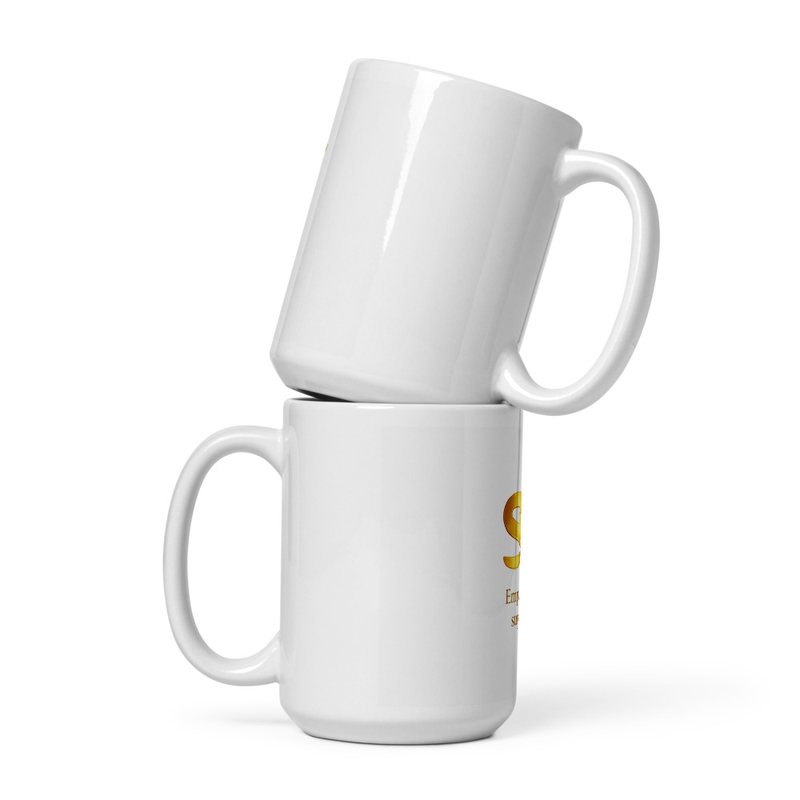 White glossy  Super Empathy is my super power mug 
