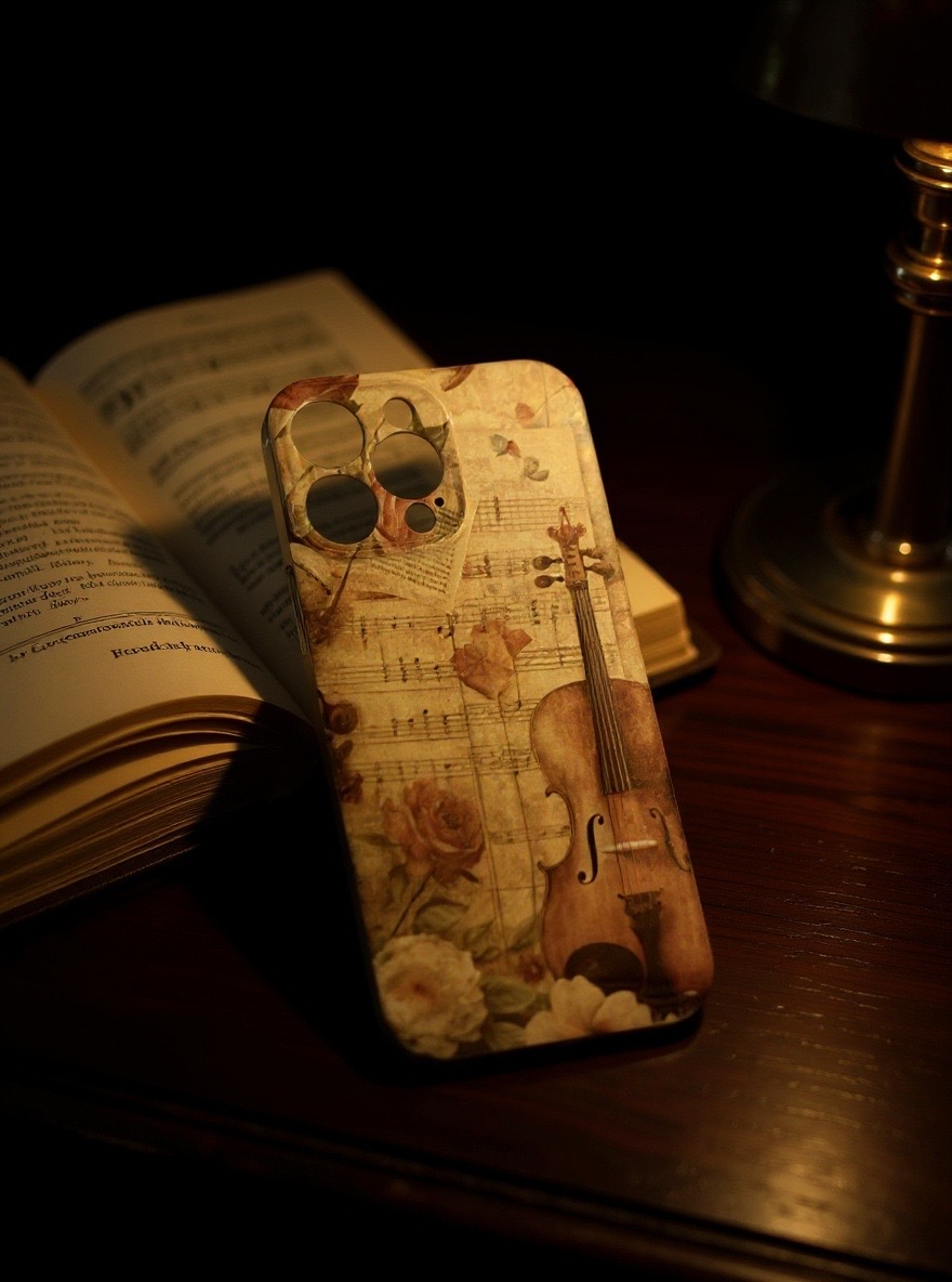 Violin Music Themed  Sublimated Phone Case 
