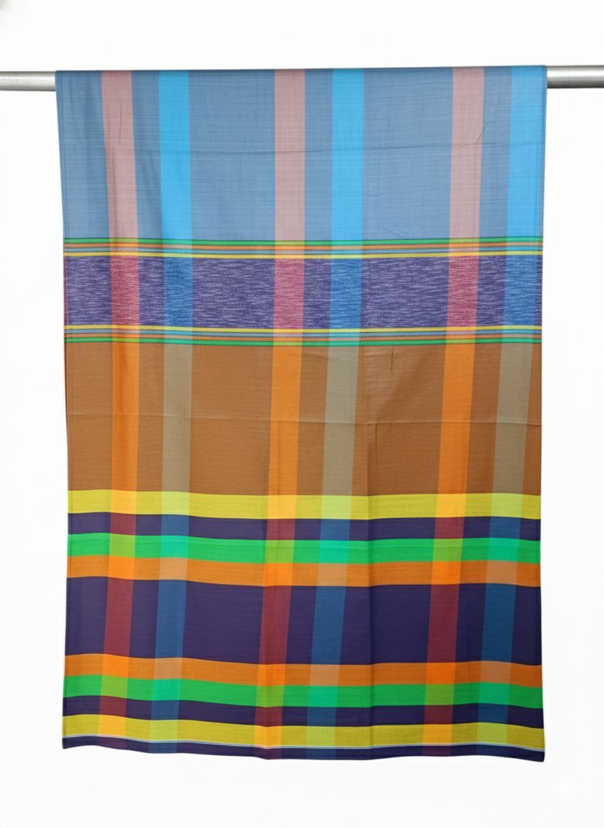 Oil Print Lungi - Multi Colored