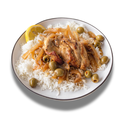 Chicken and Rice with Olives