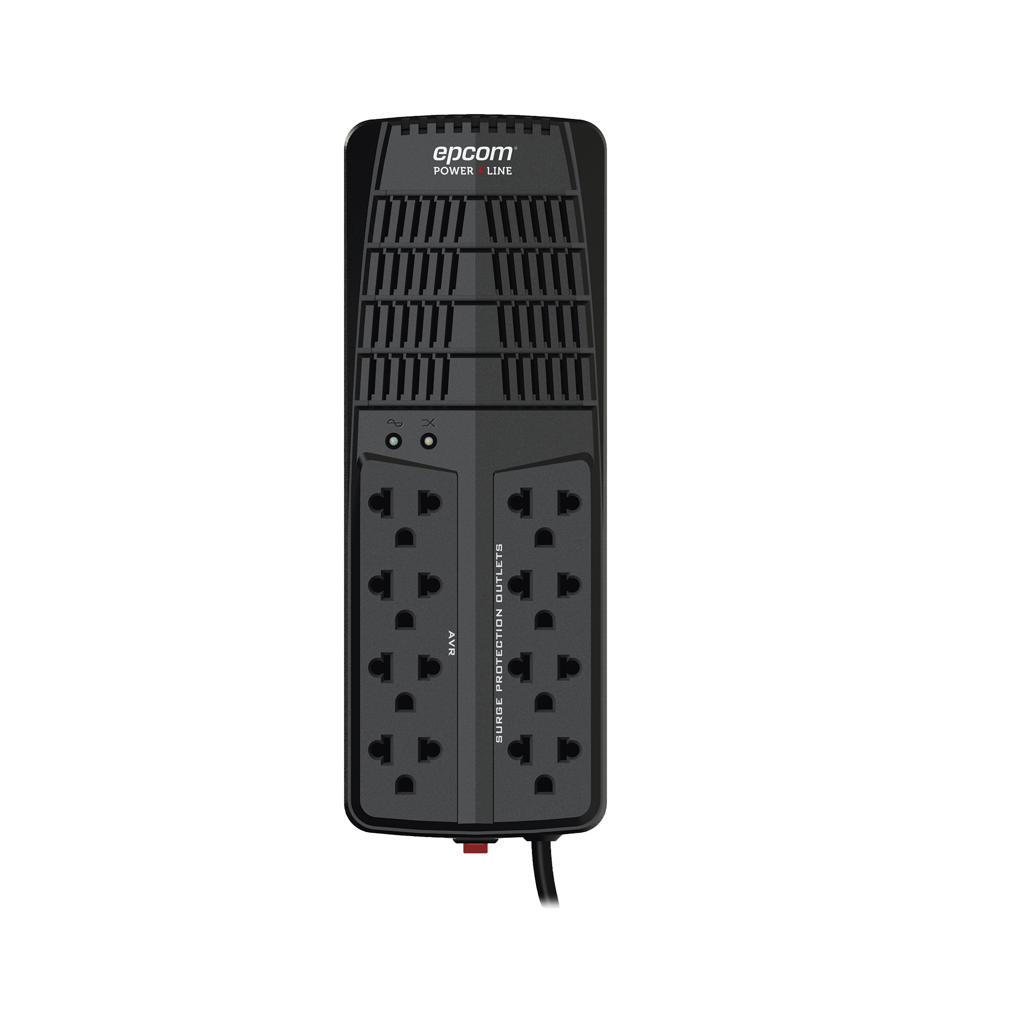 Regulador de Voltaje 1000 VA-500 W / 4 Contactos con AVR / 4 Contactos con Supresor de Picos / Protección RJ11