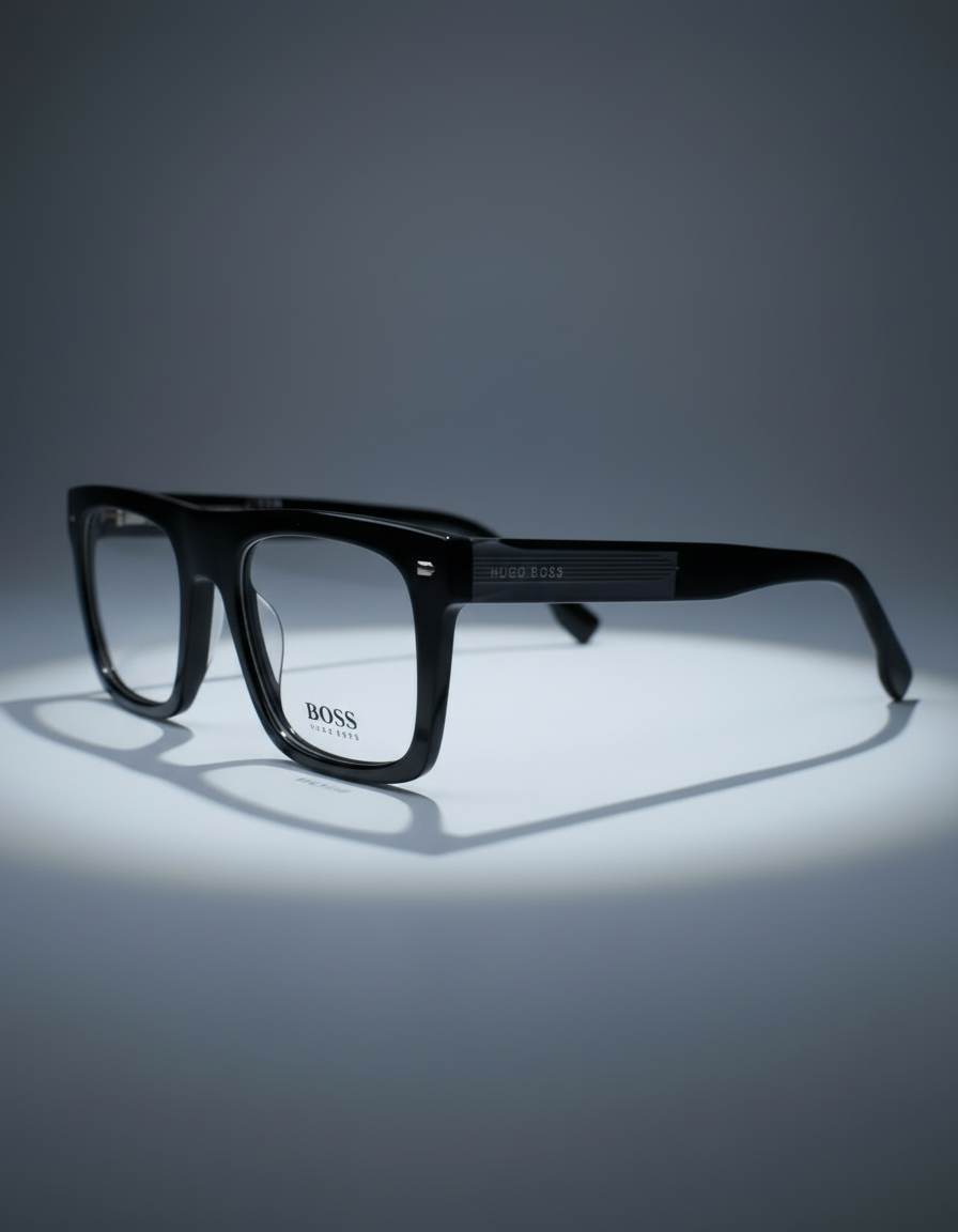 HUGO BOSS Jet Black / Smoky Grey Eyeglasses