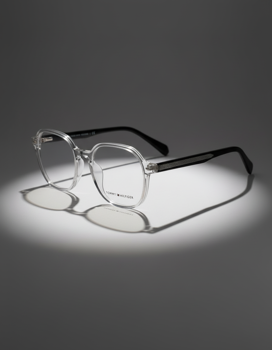 Tommy Hilfiger Clear Round Eyeglasses