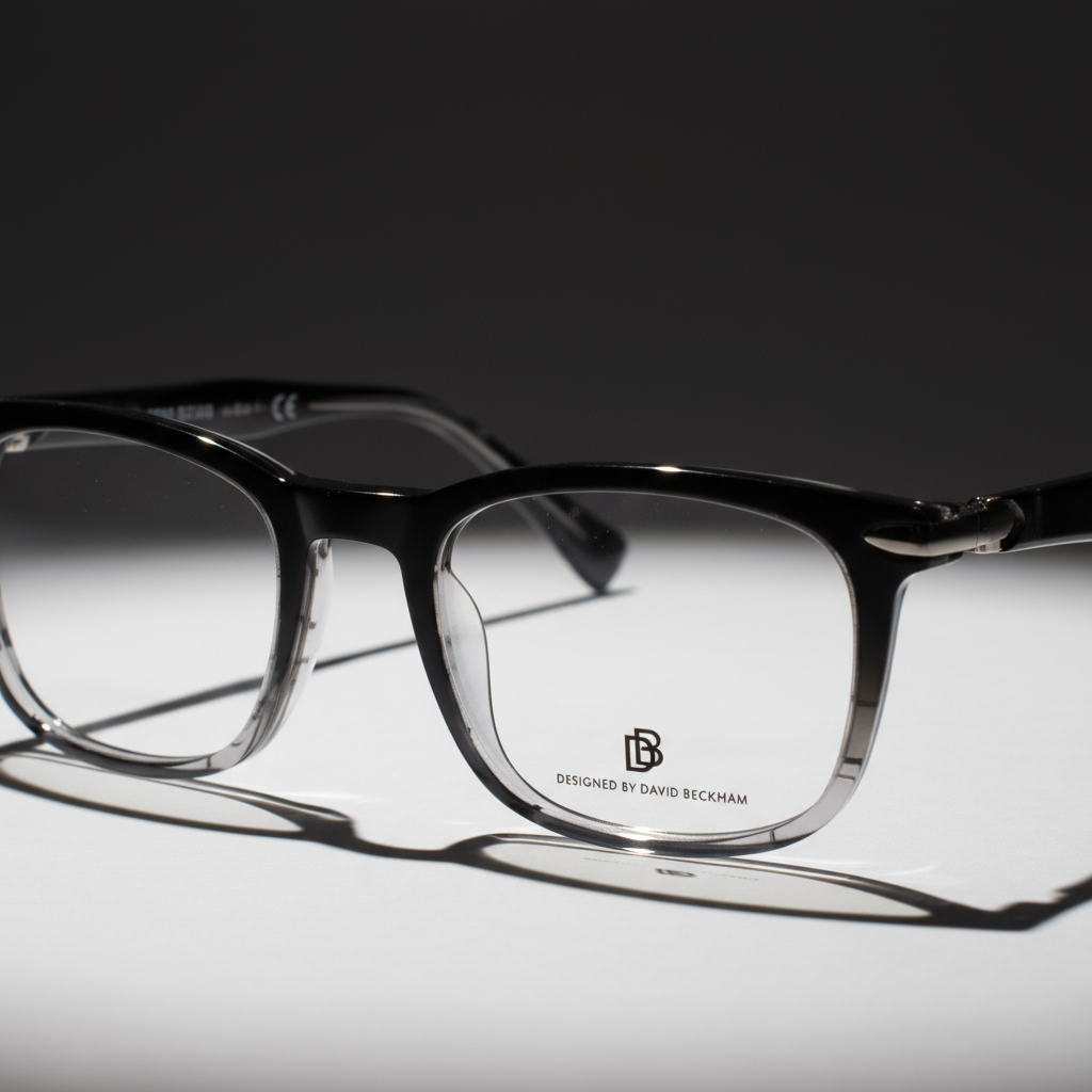 DAVID BECKHAM Classic Black Eyeglasses