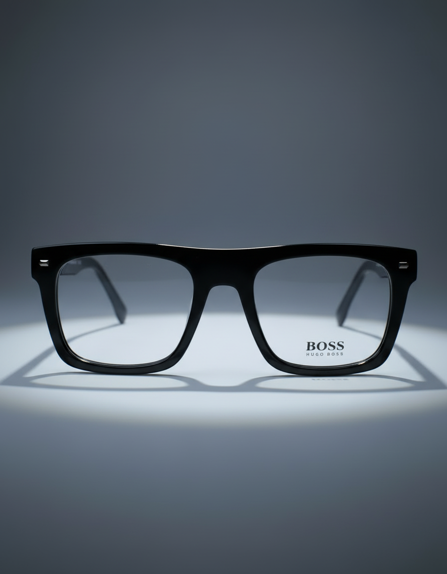 HUGO BOSS Jet Black / Smoky Grey Eyeglasses