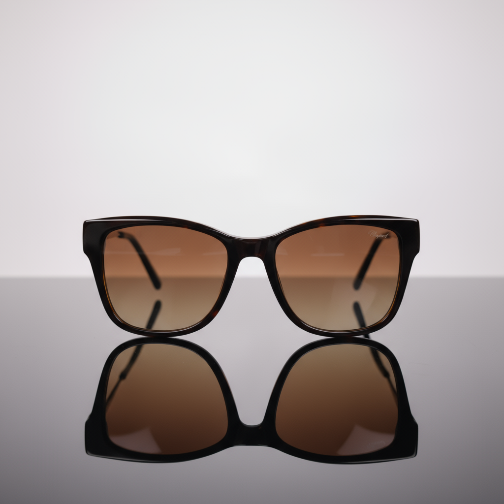 Chopard Elegant  Brown Gradient Sunglasses