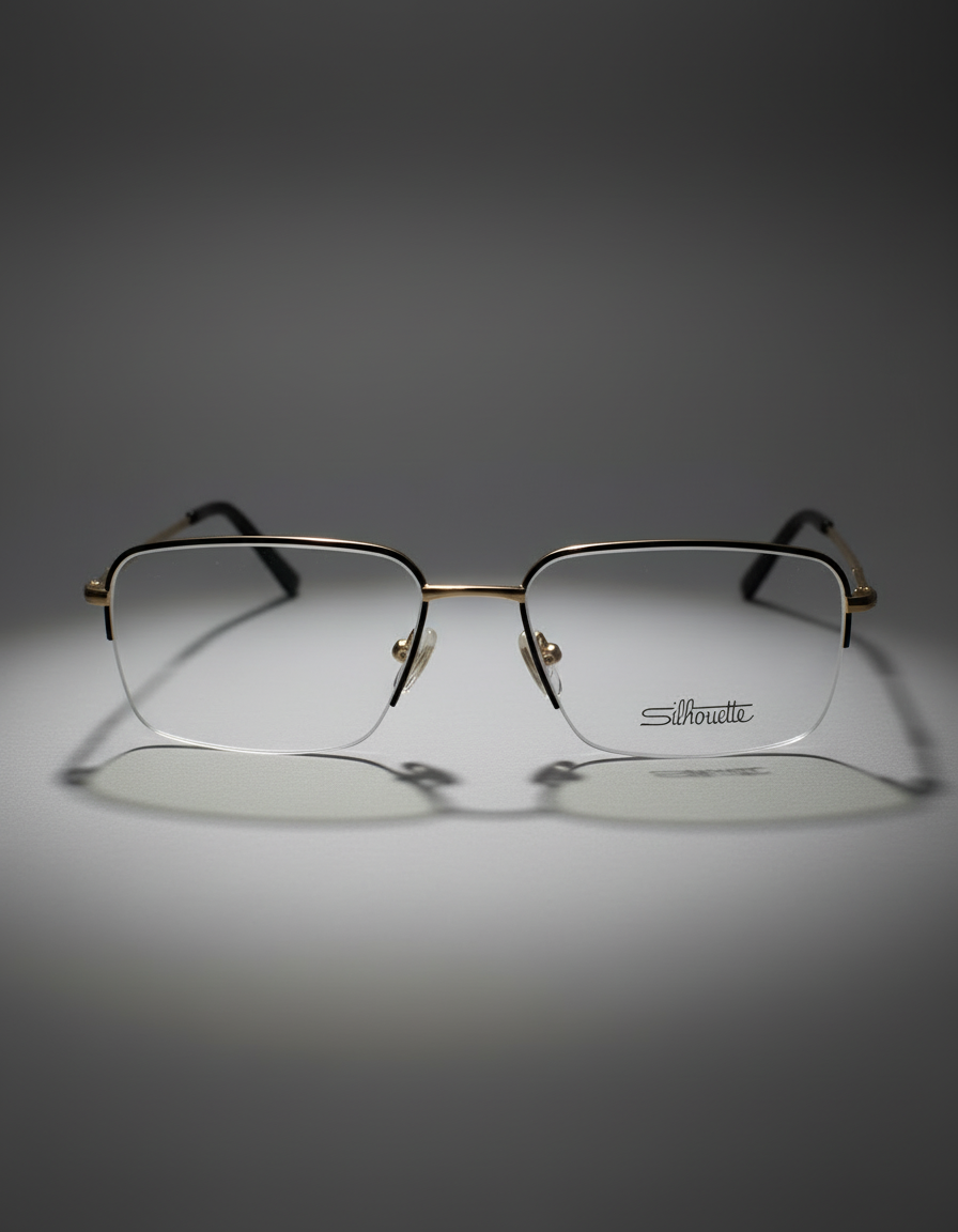 Silhouette Gold Eyeglasses