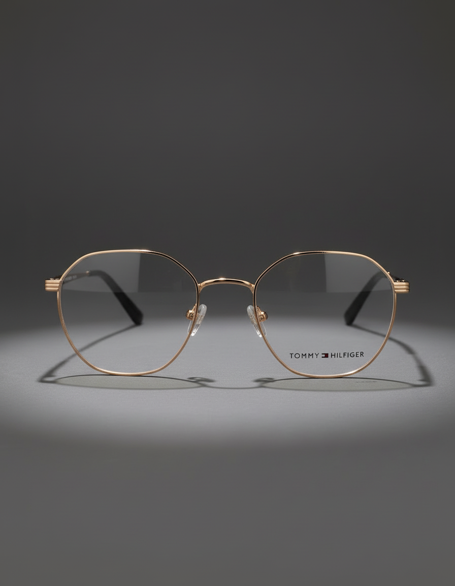 Tommy Hilfiger Gold Eyeglasses