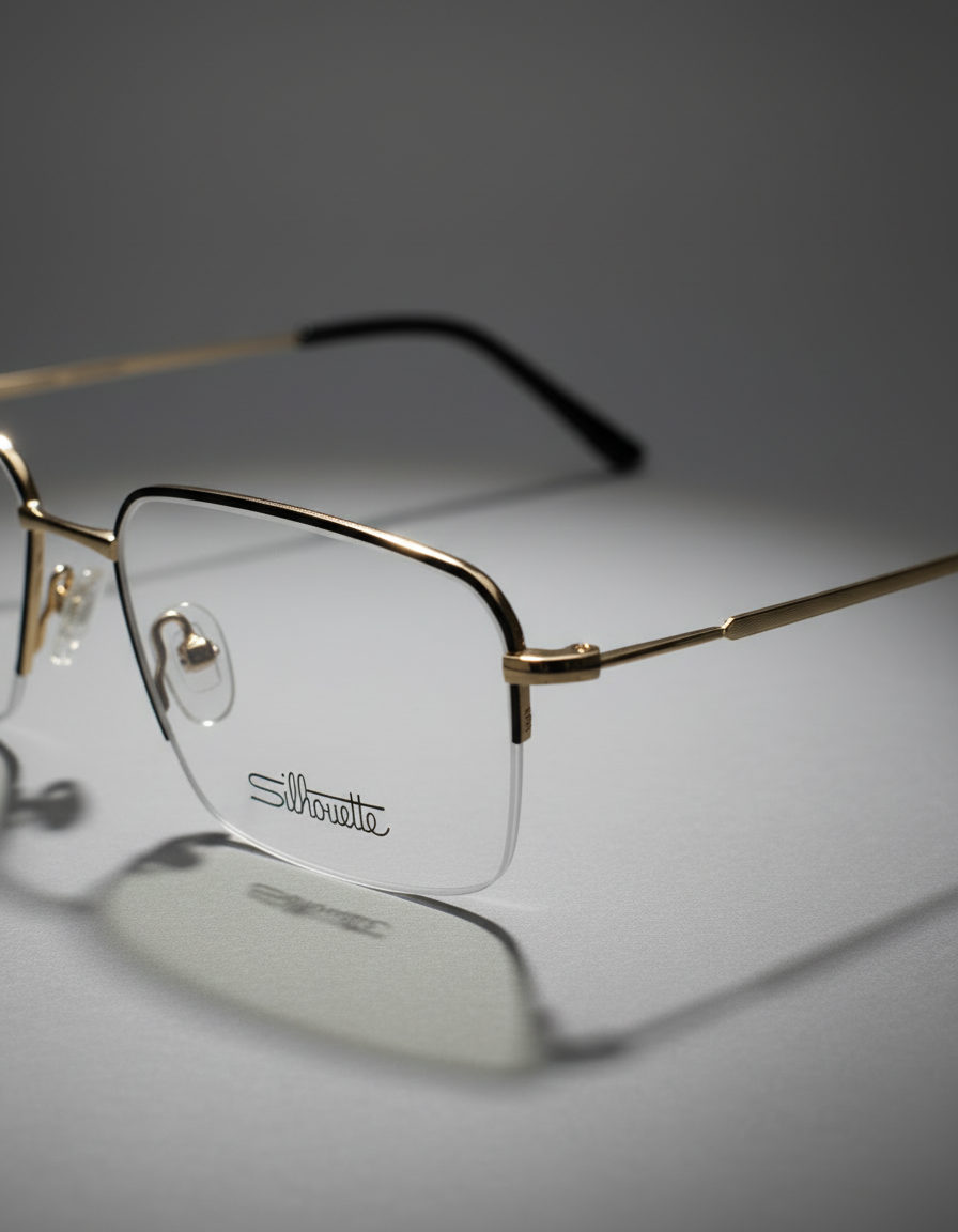 Silhouette Gold Eyeglasses