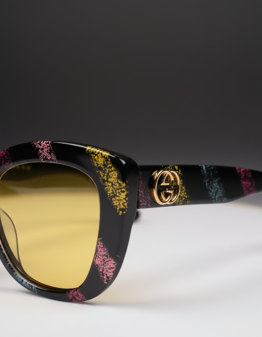Gucci Multicolor Cat-Eye Sunglasses