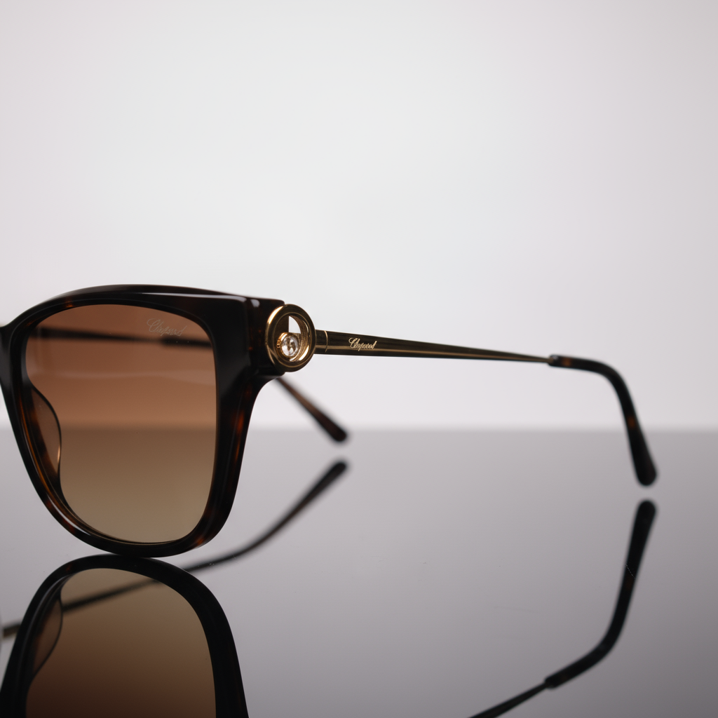 Chopard Elegant  Brown Gradient Sunglasses