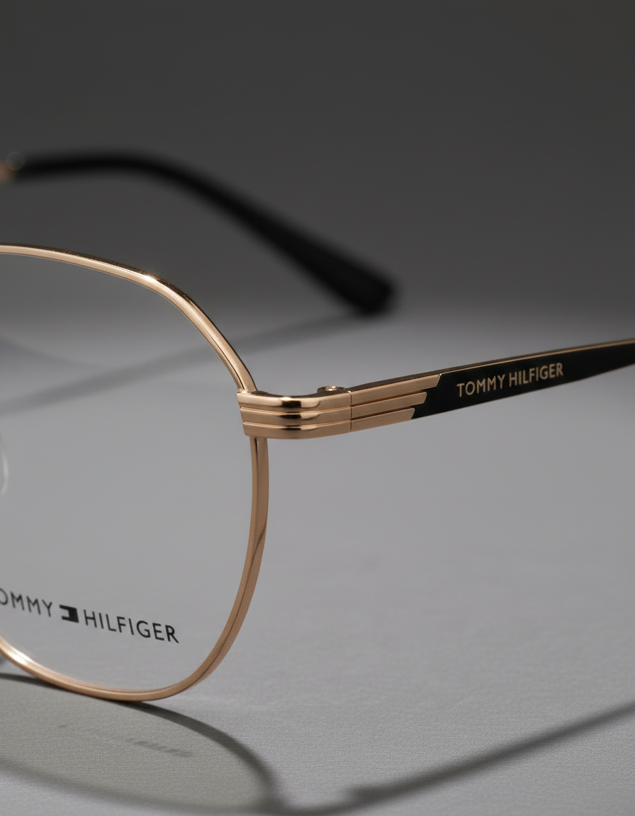 Tommy Hilfiger Gold Eyeglasses