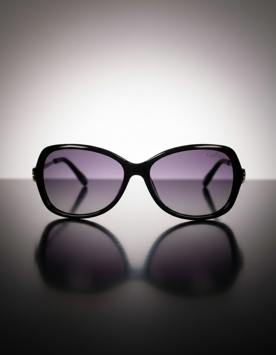 Gucci Black Cat-Eye Sunglasses