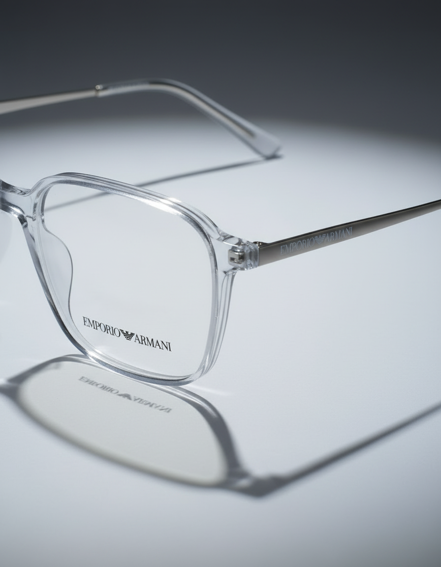 Emporio Armani Clear Acetate Eyeglasses
