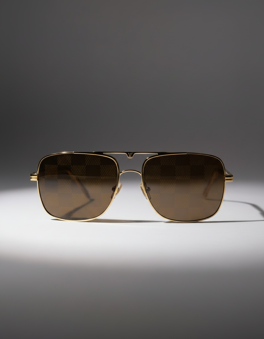 Louis Vuitton Classic Gold Aviator Sunglasses