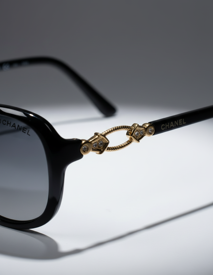 Chanel Designer Black Sunglasses