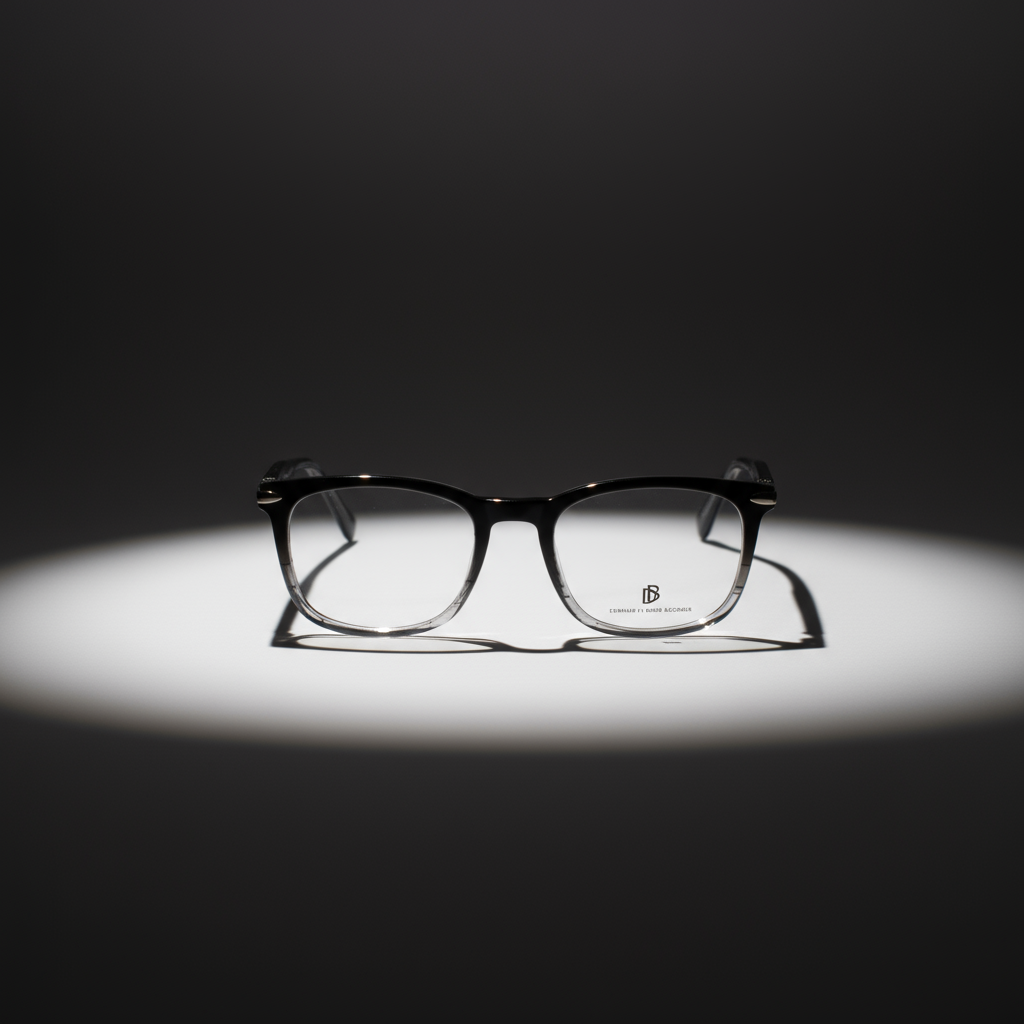 DAVID BECKHAM Classic Black Eyeglasses