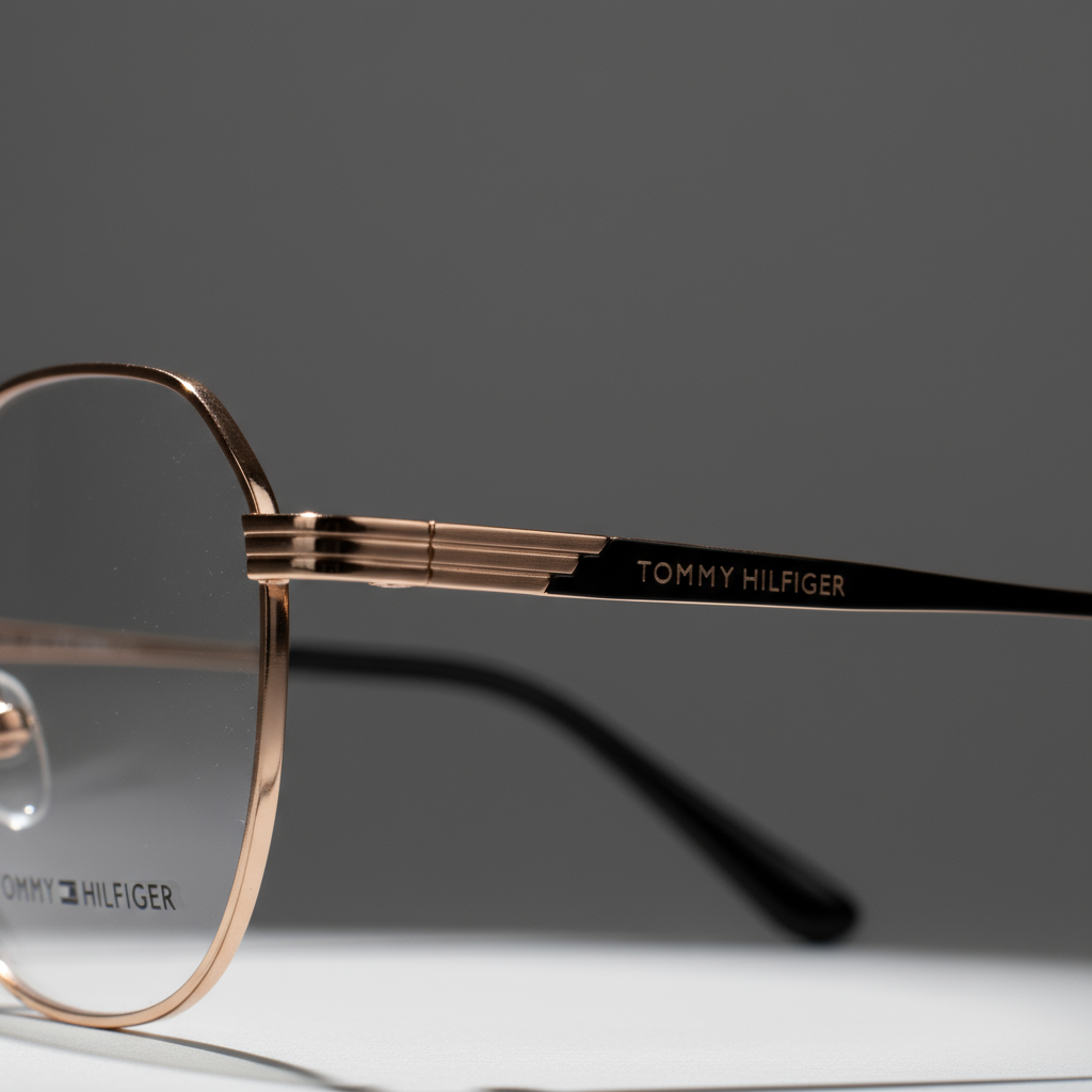 TOMMY Gold Metal Eyeglasses