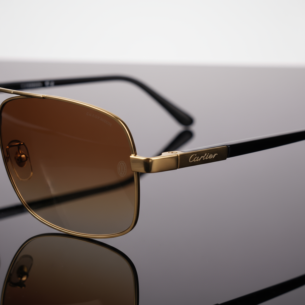 Cartier Gold-Framed Sunglasses