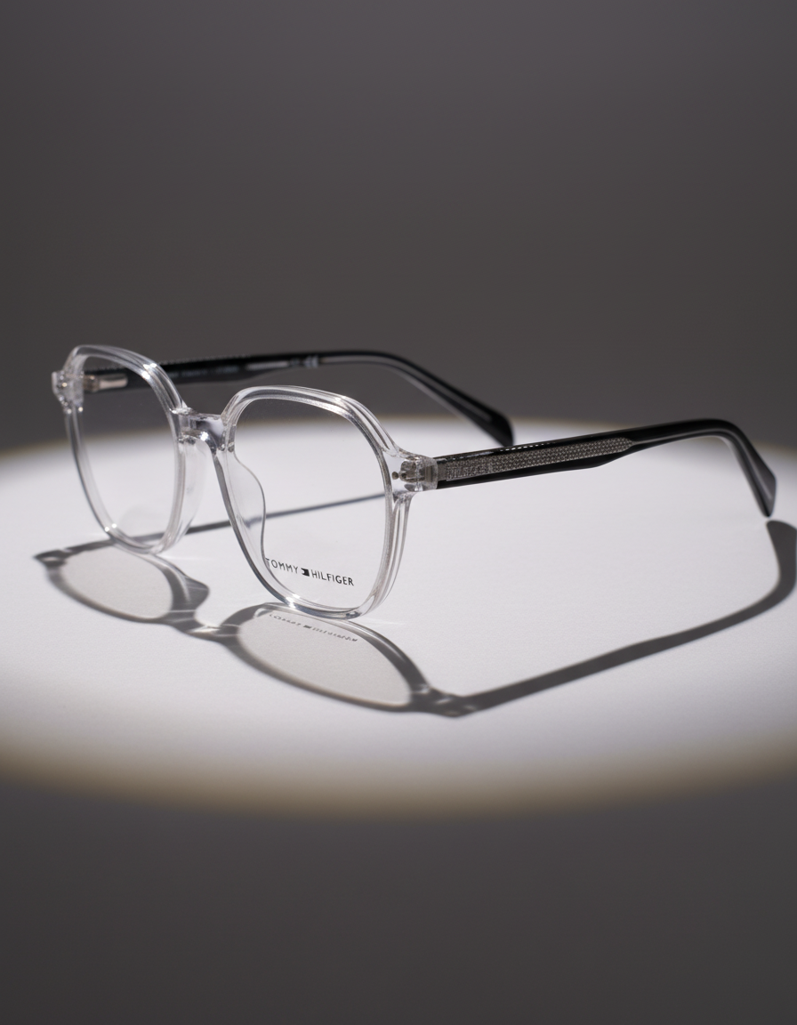 TOMMY Transparent Frame Glasses