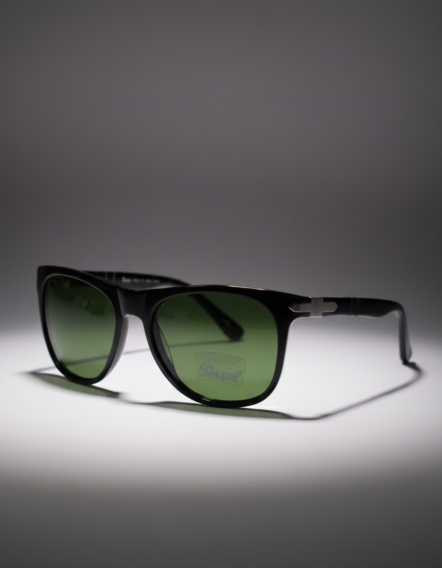 Persol Designer Black Sunglasses