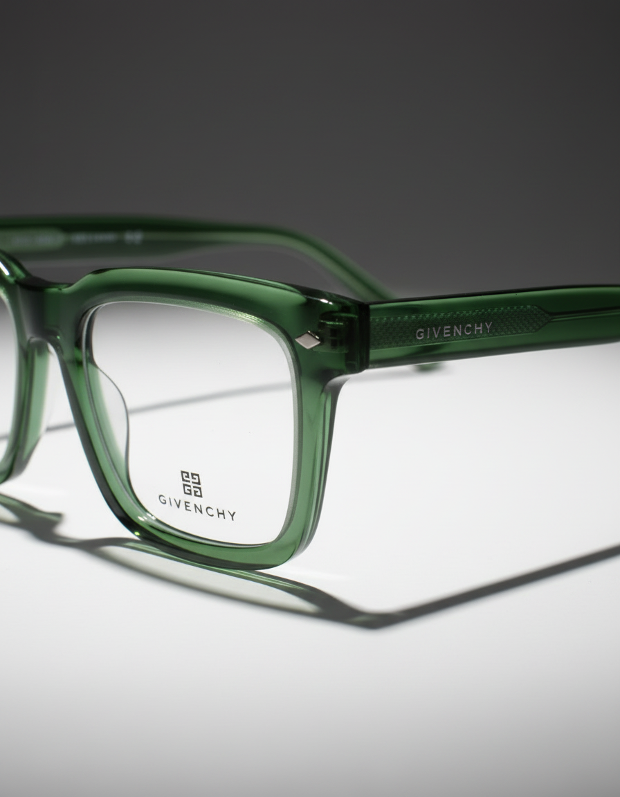Givenchy Green Acetate Eyeglasses
