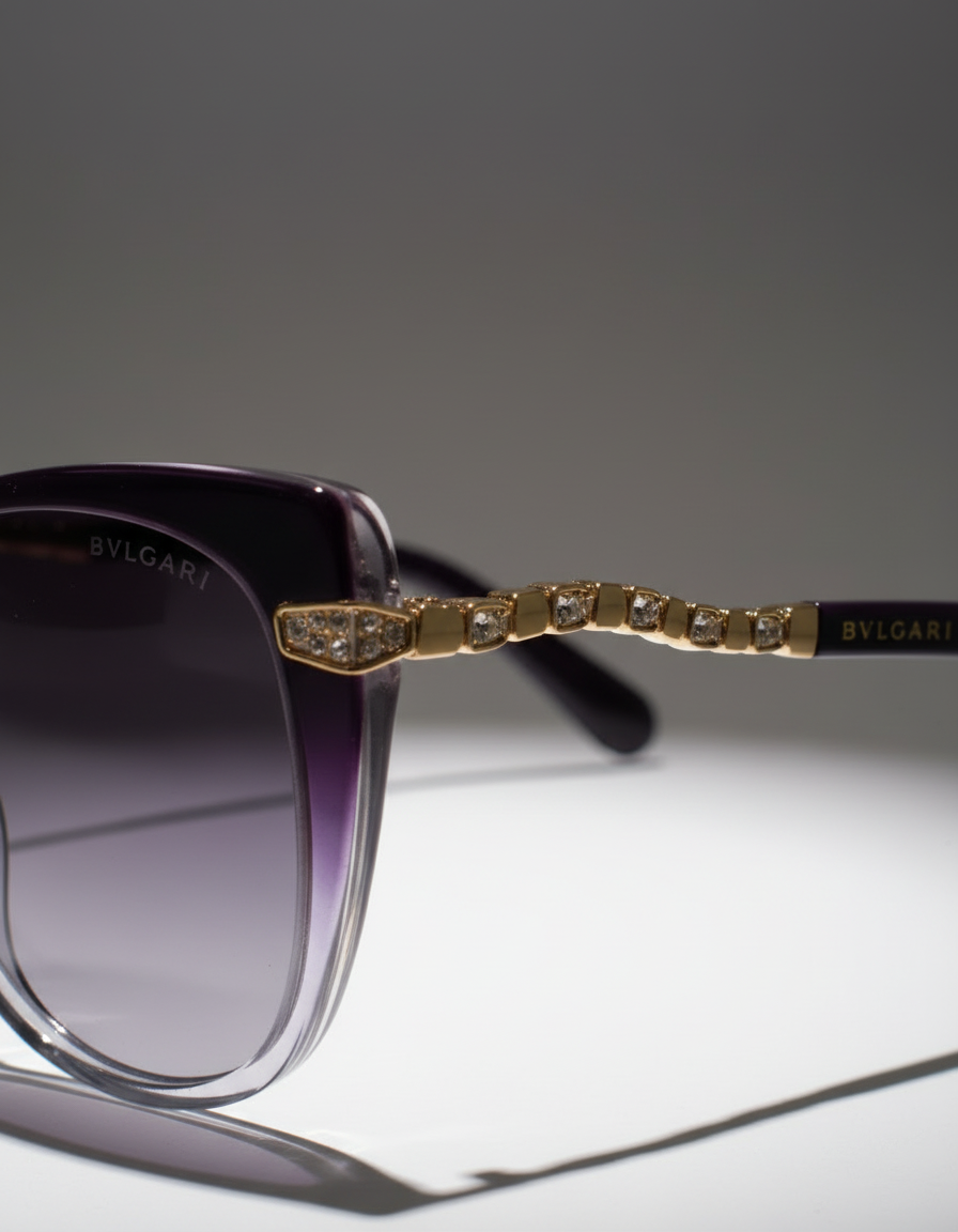 BVLGARI Purple Designer Sunglasses