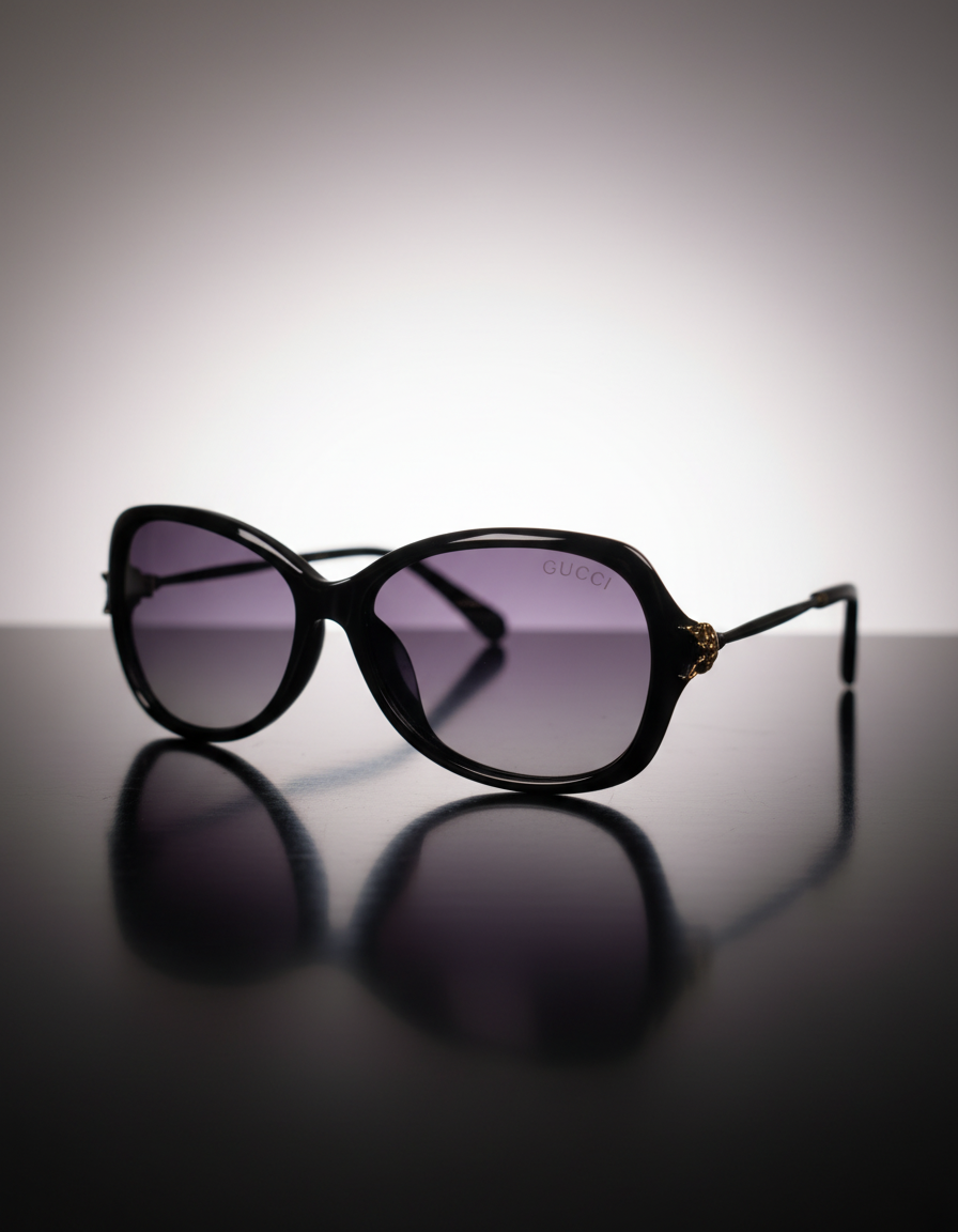Gucci Black Cat-Eye Sunglasses
