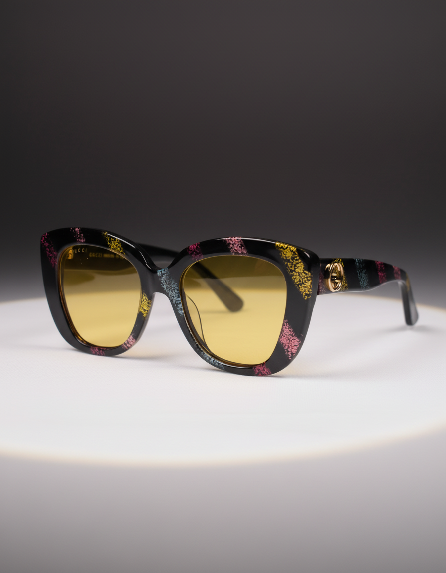 Gucci Multicolor Cat-Eye Sunglasses