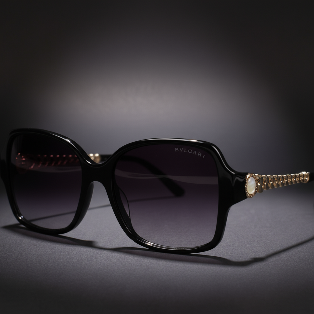 BVLGARI Classic Black Leather Jacket