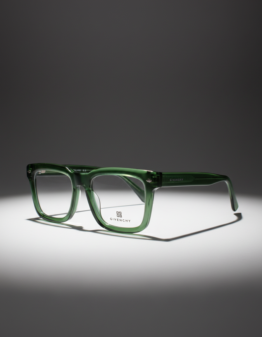 Givenchy Green Acetate Eyeglasses