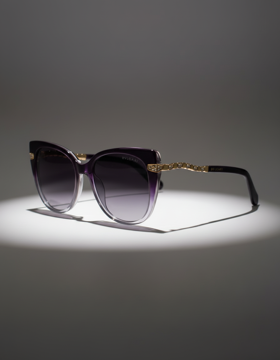 BVLGARI Purple Designer Sunglasses