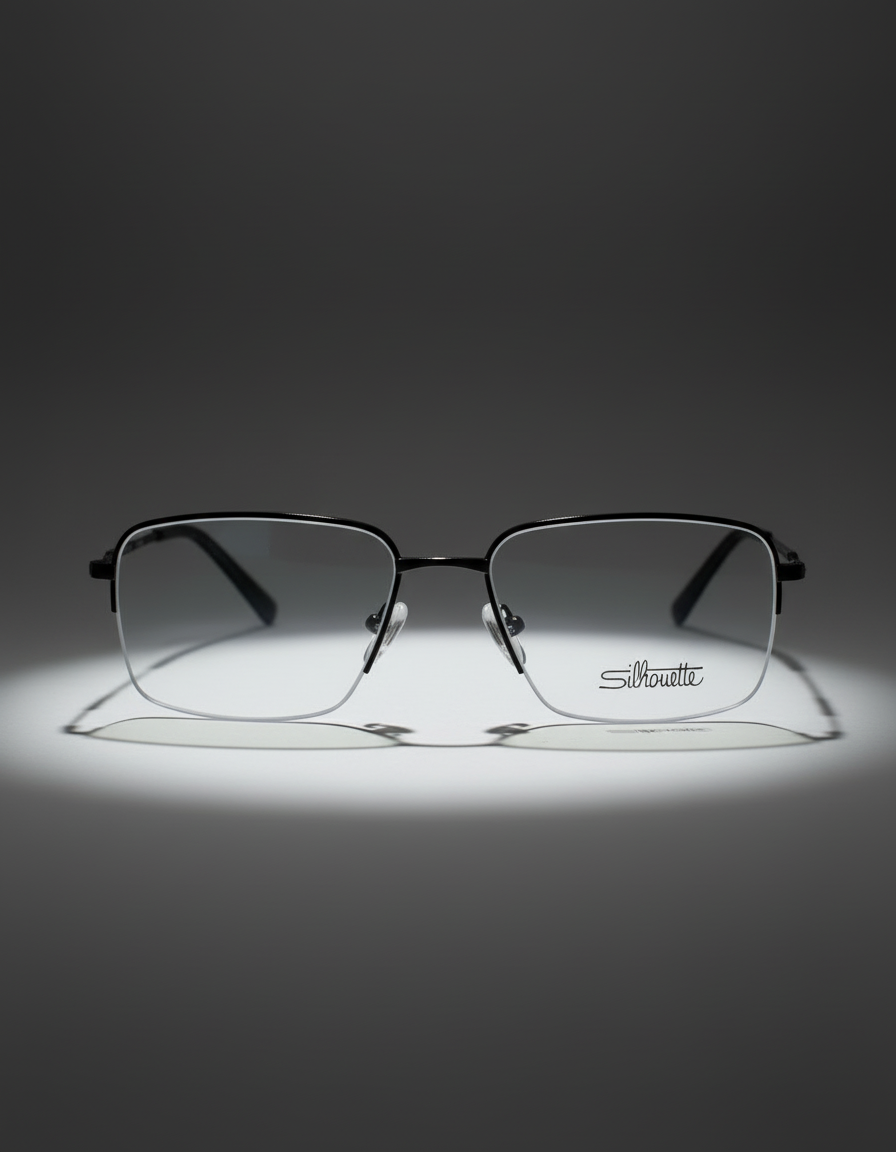 Silhouette Black Eyeglasses