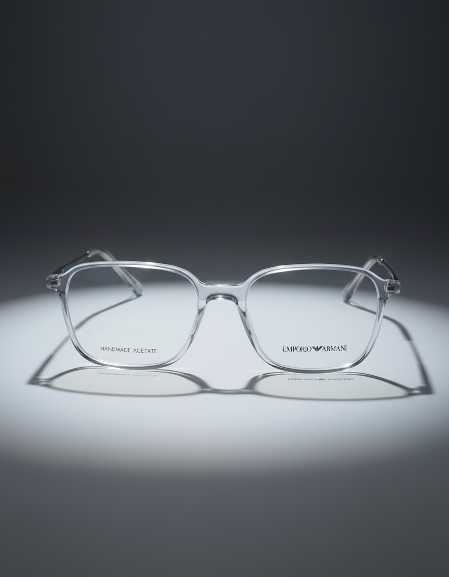 Emporio Armani Clear Acetate Eyeglasses
