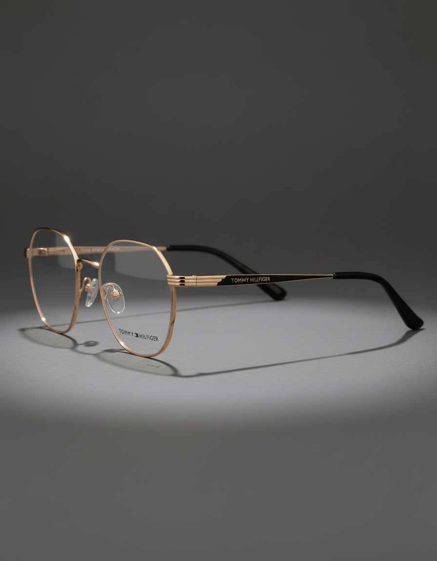 Tommy Hilfiger Gold Eyeglasses