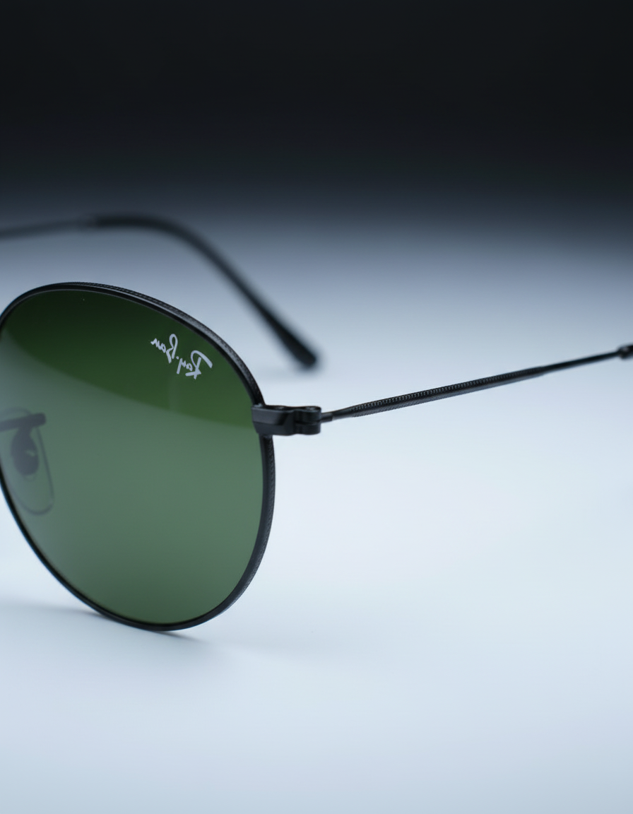 Ray-Ban Round Green Sunglasses