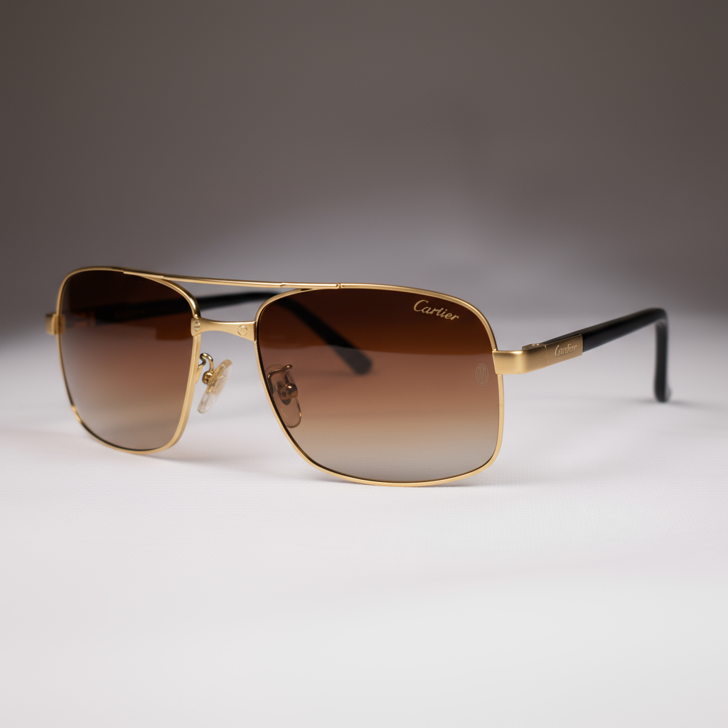 Cartier Gold-Framed Sunglasses