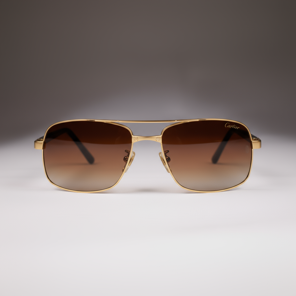 Cartier Gold-Framed Sunglasses